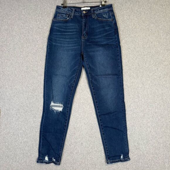 Vervet Women's Size 28 Blue Distressed Skinny Jeans Stretch LA - Picture 1 of 9